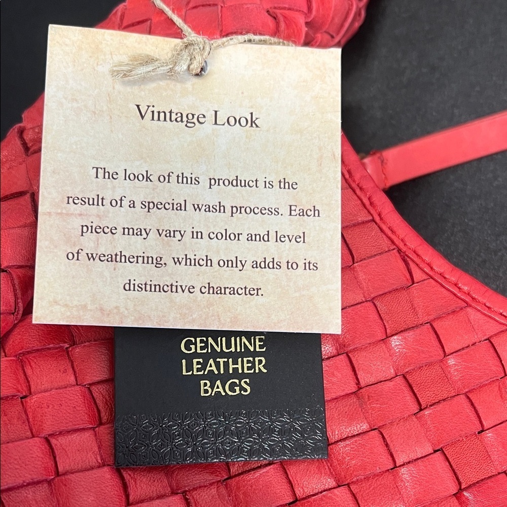 GLB | Woven Leather Hobo Bag - Picture 4 of 10